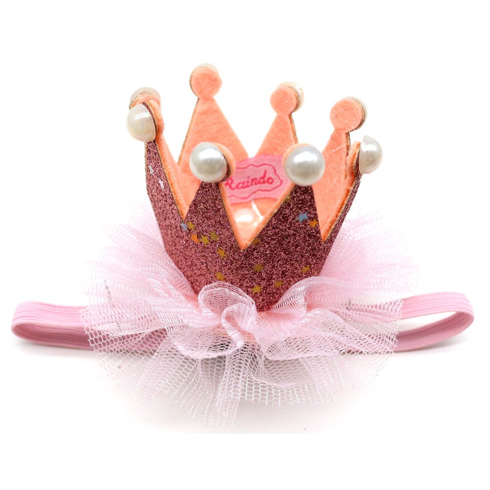 Hond Kat Verjaardag Hoeden Cake Kaars Hoed Halloween Carnaval Hoed Pluche Kaars Cake Cap Pet Prestaties Levert Medium Honden Kat cap: pink