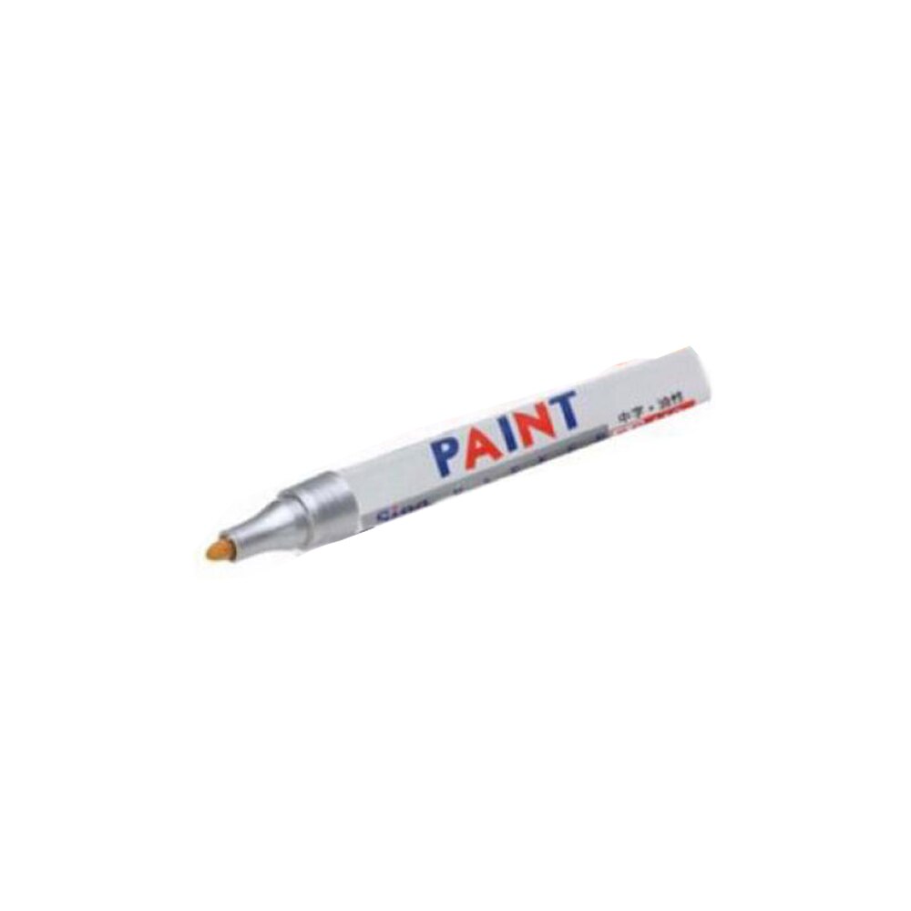 1PC Colourful Metal Wood Stone Waterproof Oily Marker Paint Pen Tire Rubber Glass School Stationery Office Supplies: Silver