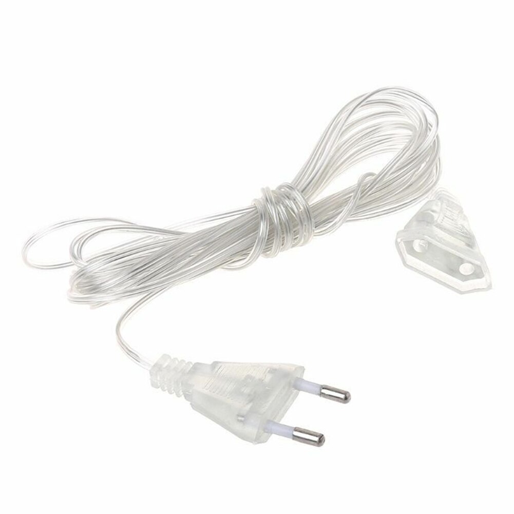 5M Verlengd Power Verlengkabel Waterdichte Led String Wedding Duurzaam Kerstverlichting Outdoor Accessoires Eu Standaard Draad