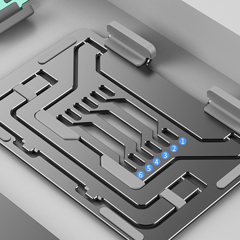 Tablet Stand Desktop Adjustable Stand Portable Holder Dock Cradle, For 4.7-13 Inch Tablets And Laptops