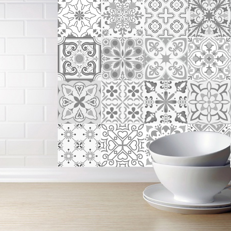 Vægfliser i marokkansk stil til køkken, badeværelse køkken eller backsplash, vandtætte og aftagelige pvc tapeter