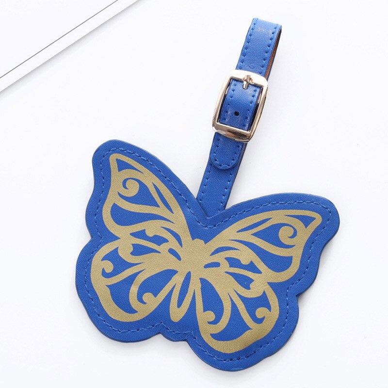 Travel Accessories stamping Luggage Tag Women Portable PU Leather Label Suitcase ID Address Holder Baggage Boarding: 9