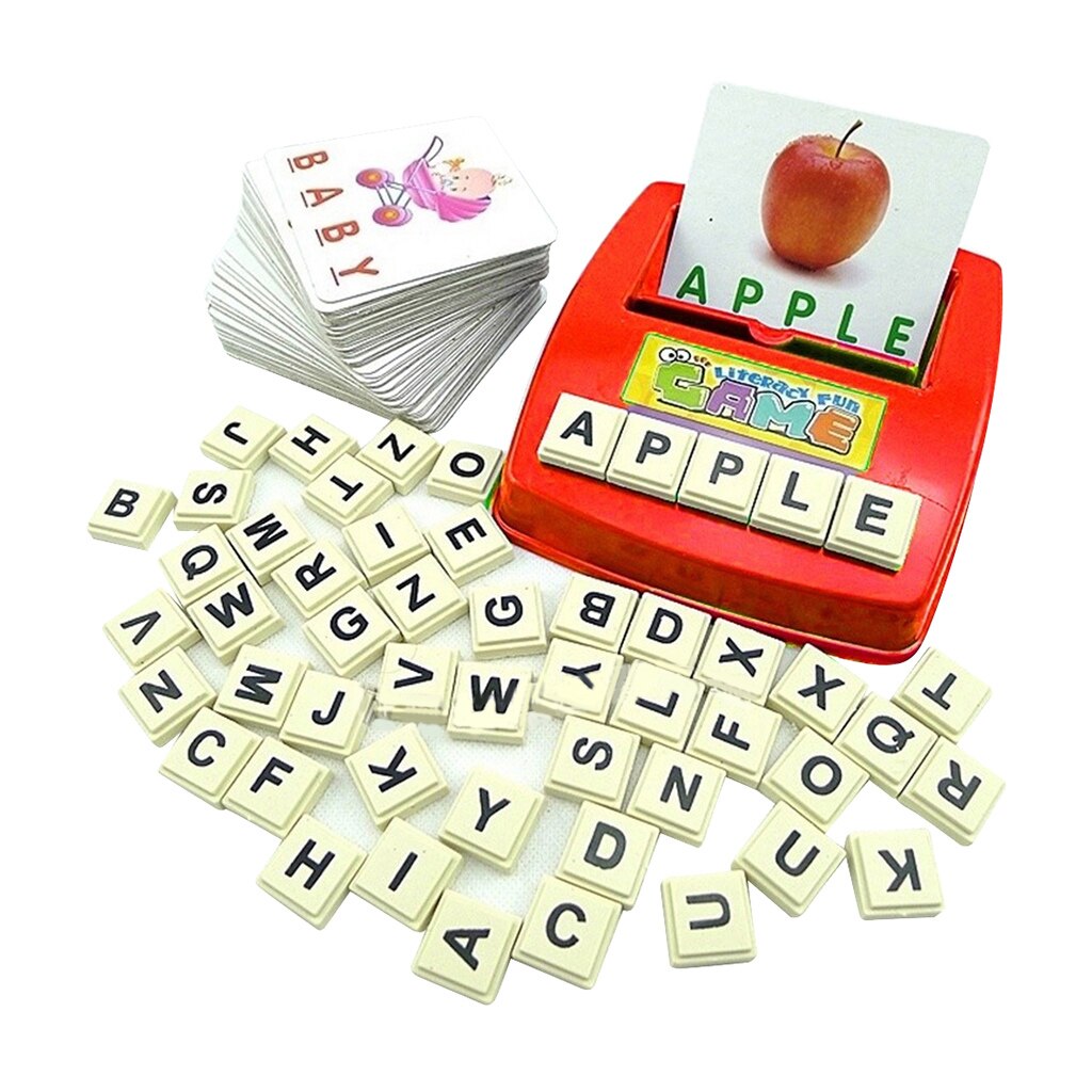 Learning Machine Spell English Words Game with Cards Letters for Children