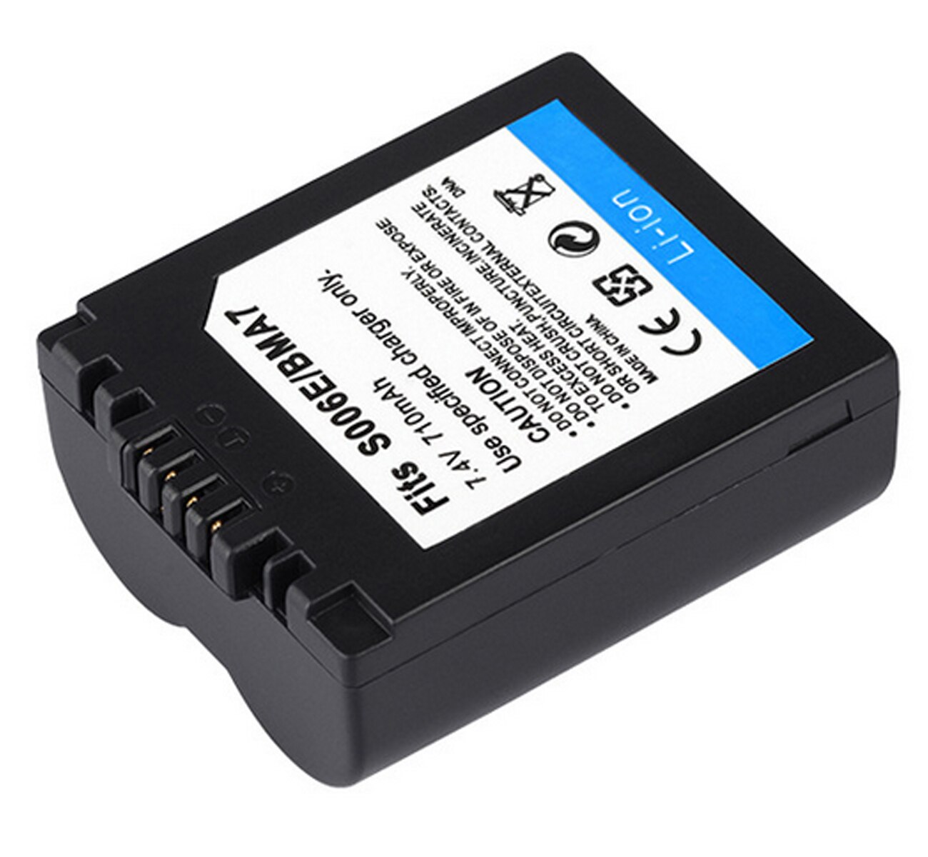 Rechargeable Lithium-ion Battery Pack for Panasonic CGR-S006, CGR-S006A, CGR-S006A/1B, CGR-S006E, CGA-S006, DMW-BMA7