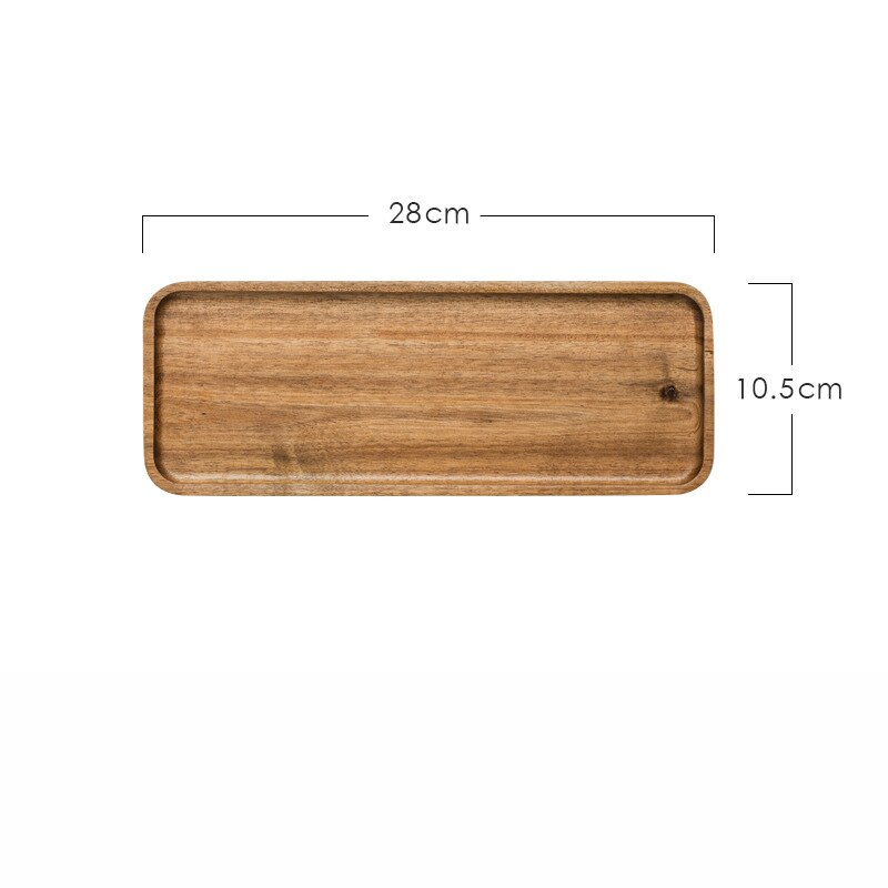 Bandeja de madera ovalada Rectangular para fruta, platos, platillo, té, postre, artículos de mesa plato para cena, hecho a mano: Medium rectangle