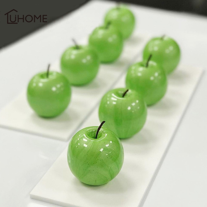 8 Gaten 3D Apple Cakevormen Siliconen Mold Mousse Art Pan Voor Ijsjes Chocolade Pudding Jello Gebak Dessert Bakken gereedschap