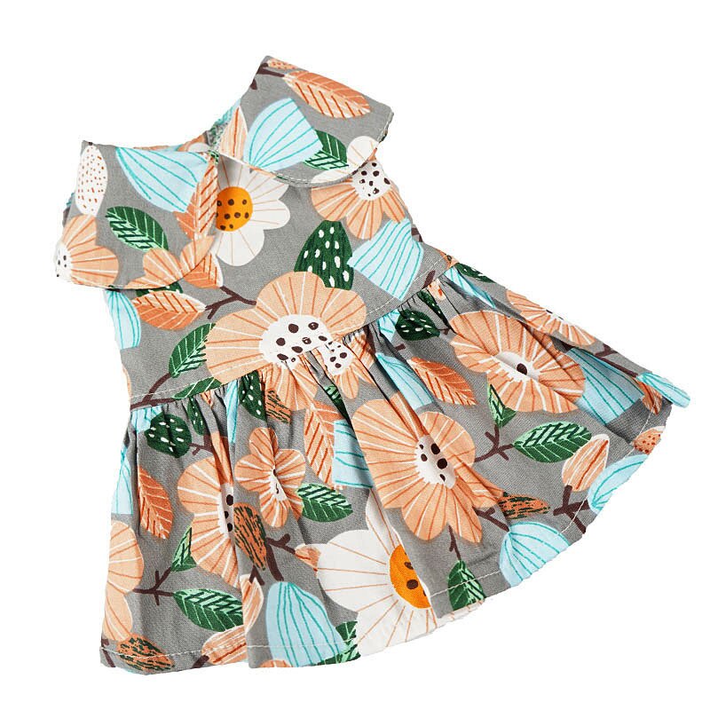 Letnia sukienka dla zwierzaka strój dla szczeniaczka dla małych psów sukienki wizytowe pomorskie maltańskie Shih Tzu sznaucer pudel corgi chihuahua stroje: A / L