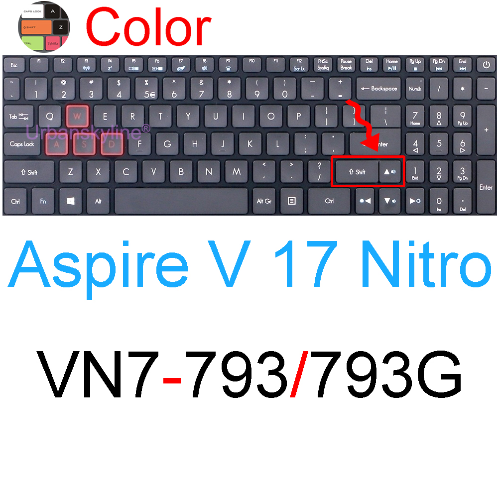 Keyboard Cover for Acer Aspire 5 A517 3 A317 7 A717 E E1 E5 ES1 V V3 33 51 52 Laptop Silicone Protector Skin Case Accessory 17.3: Silver
