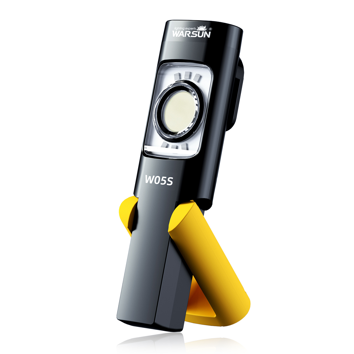 WARSUN LED Work Light , Rechargeable Work Light with Magnetic Base, Portable Flashlight with Clip, Hook and 180° Rotation Stand: Default Title