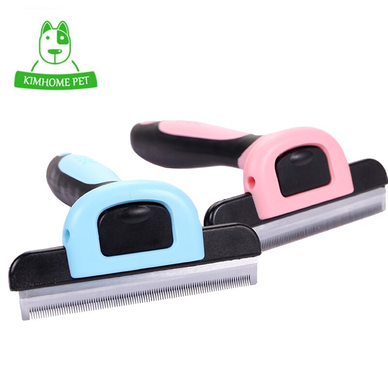 Hond Borstel Pet Grooming Tool Ontharen Kam Voor Honden Katten Borstel Afneembare Haar Verlies Trimmen