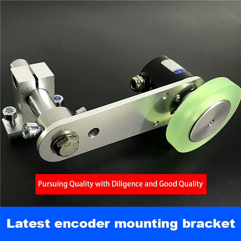 Encoderhalterung, Aluminium-Polyurethan, industrielles Encoder-Rad, Messrad, 40/50/60 mm, Aluminium-Encoder-Montagehalterung