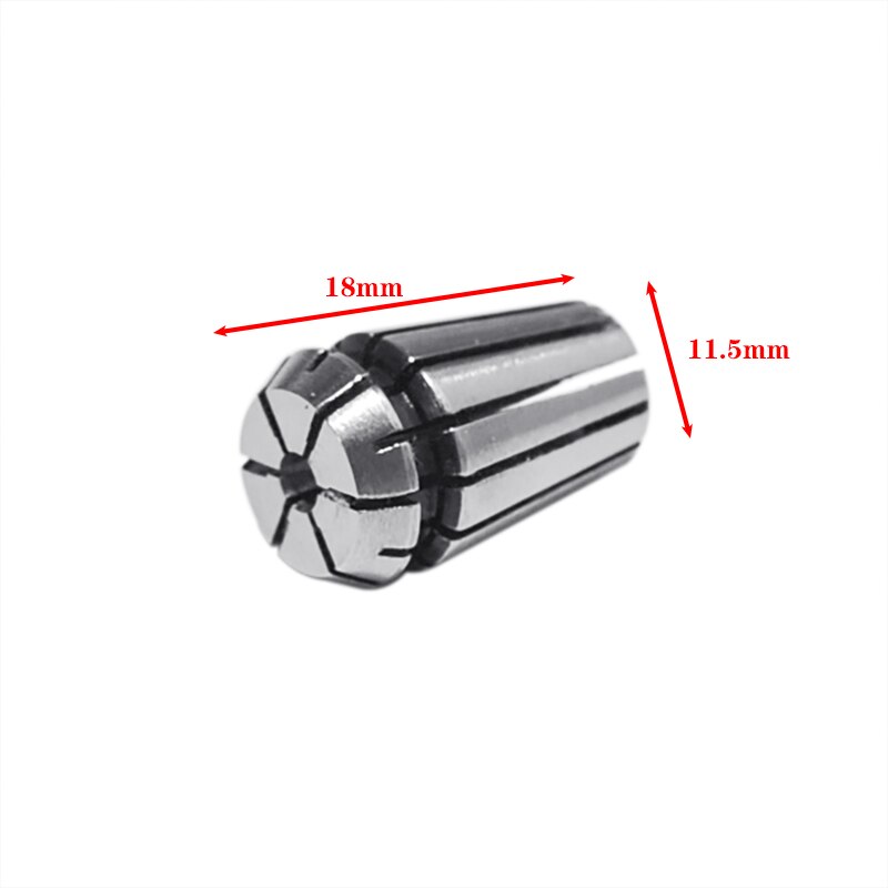 7Pcs High Carbon Steel ER11 Spring Collet ER11A 1/2/3/4/5/6/7mm Set+5mm Extension Rod Motor Shaft Holder For CNC Lathe Engraving