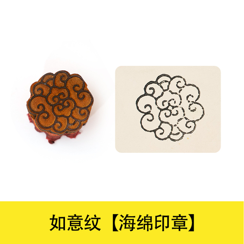 2,5 cm kleine Keramik Schwamm Stempel DIY Prägung Textur Polymer Ton Modell Skulptur Keramik Handwerk Holz stempel Siegel Kunst Hobby Werkzeug: Tiefe Blau