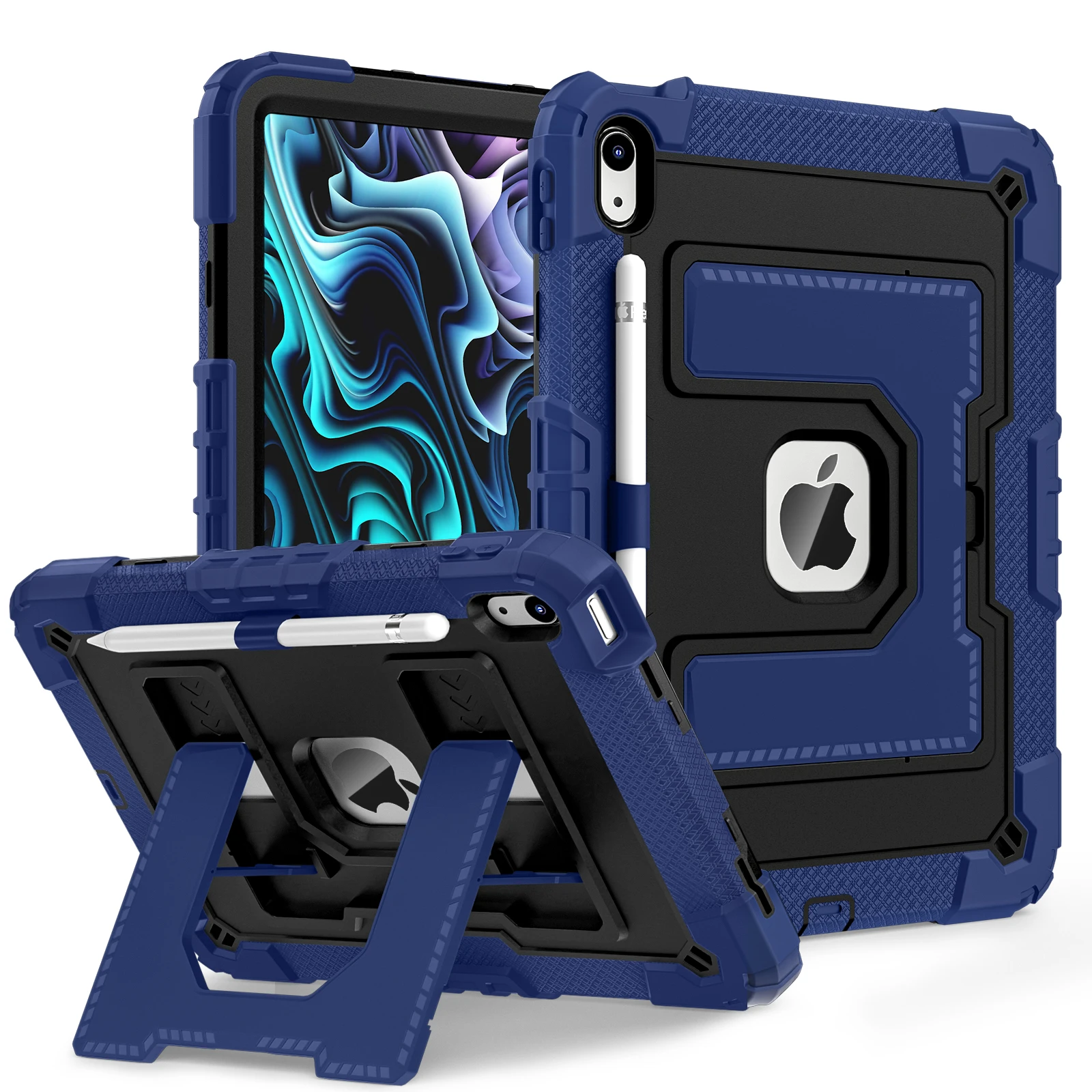 Tablet Case for IPad 11 11th A16 10th Gen Air 4 5 10.9 Pro Air 11 Mini 6 7 Kids Stand Shockproof Protect Rugged Cover
