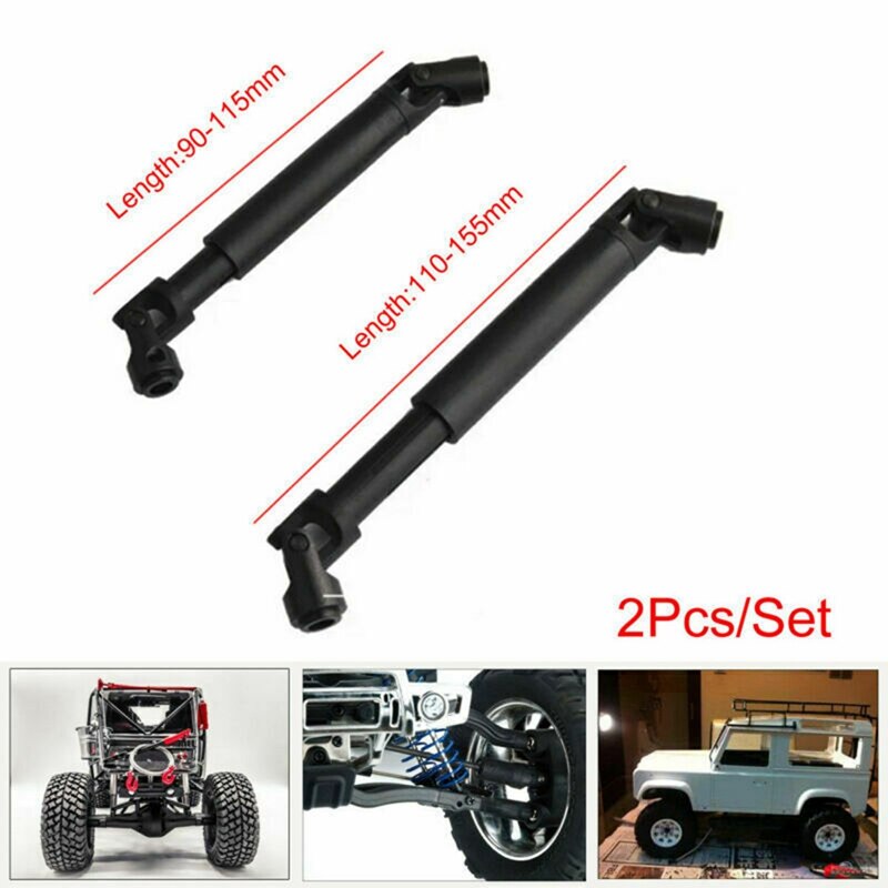 2 Set RC Car Part: 1 Set Steel CVD Universal Joint Drive Shaft &amp; 1 Set Rear Front Differential