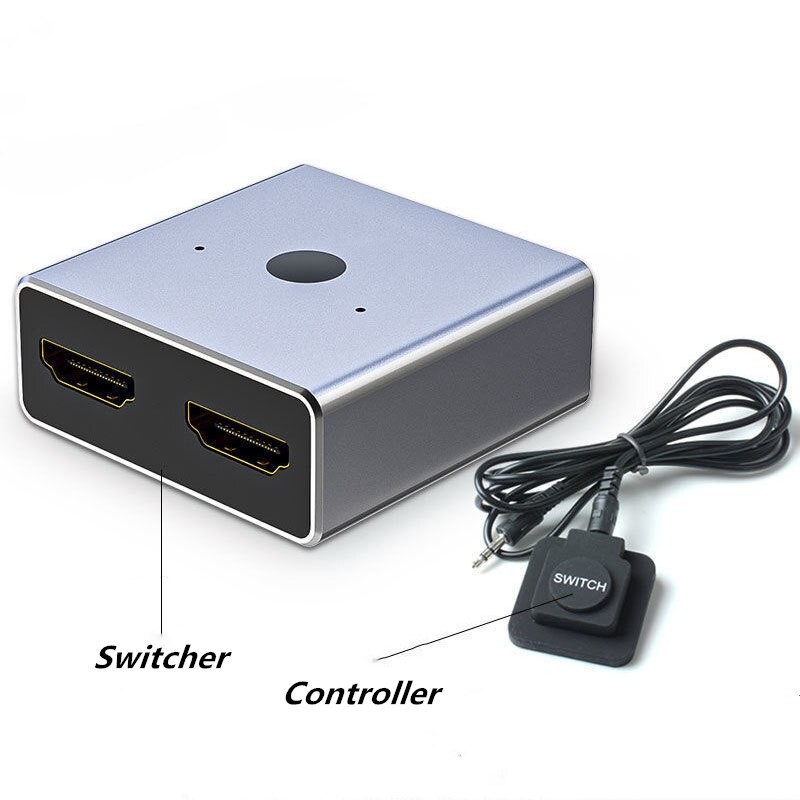 HD Switch 4K Bi-Direction Switch 1x2 2x1 Adapter 2 in 1 out Converter for TV PS4 Xbox HDTV Loptop Hd Splitter: with Controller