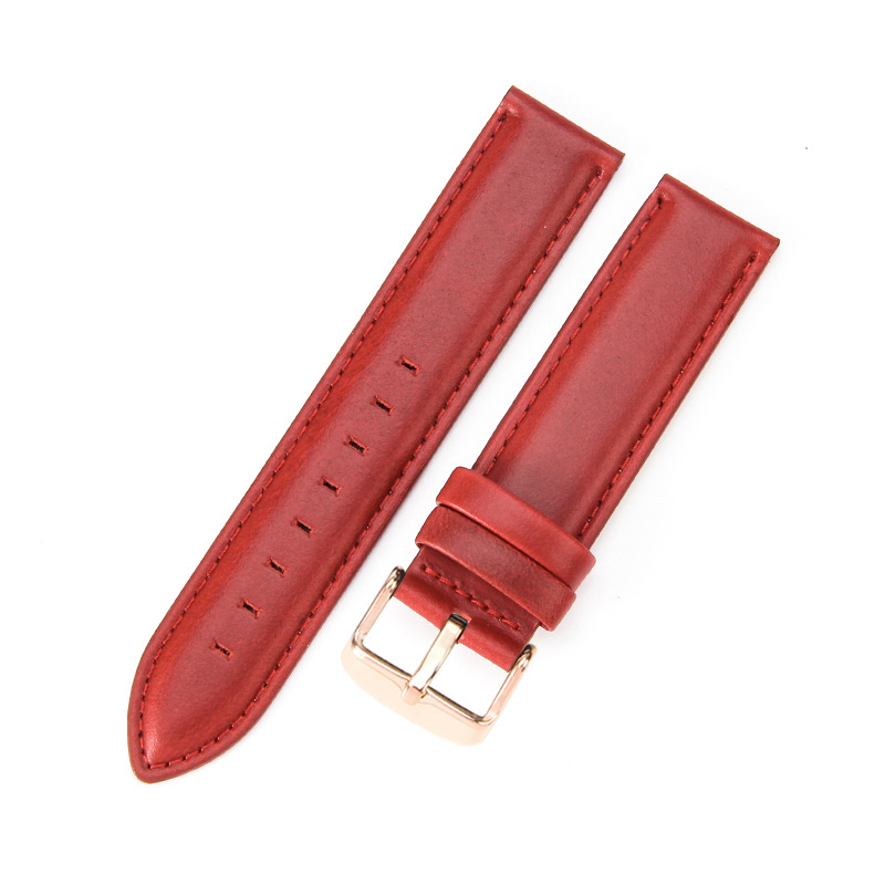 14mm 16mm 18mm 20mm 22mm Lederen Horlogeband Roestvrij Stalen Pin Gesp Universele horlogeband Accessoires met Gereedschap: GREEN BLUE / 22mm