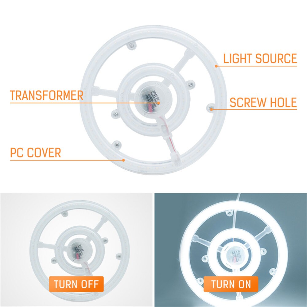 Lighting Source LED Module 12w 18w 24w 36w Light Source Circular Ceiling Light Replacement Light Source Family Indoor Lighting