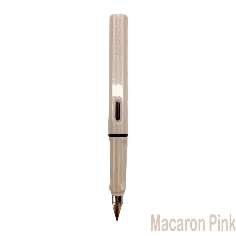 JINHAO 619 Fountain Pen Colorful Luxury F EF Nib Ink Pen Writing Calligraphy ink Pens Office School Supplies Stationery: Burgundy / F