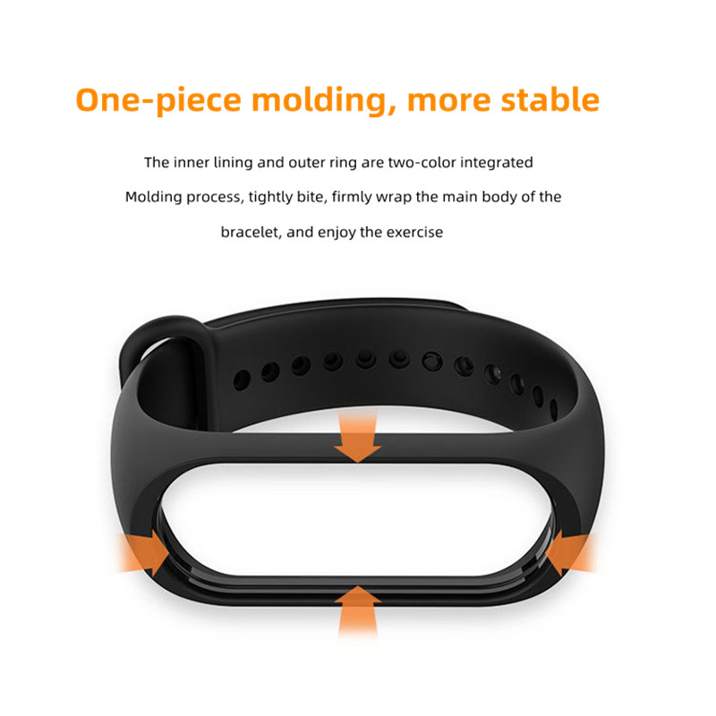 Uhrenarmband für Xiaomi Mi Band 3 4 5 6 7 Armband Silikonarmband Handschlaufe für Mi Band 7 3 4 5 6 Armband Smartwatch Band