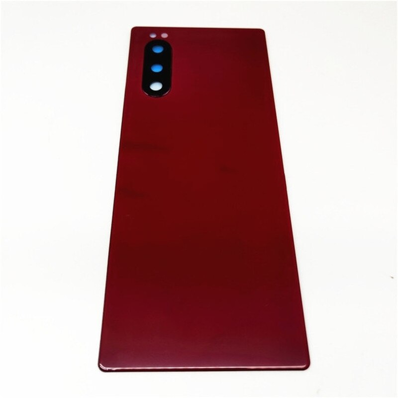 100% vetro originale per Sony Xperia 5 posteriore J8210 J8270 J9210 coperchio batteria coperchio alloggiamento sportello posteriore coperchio alloggiamento di ricambio