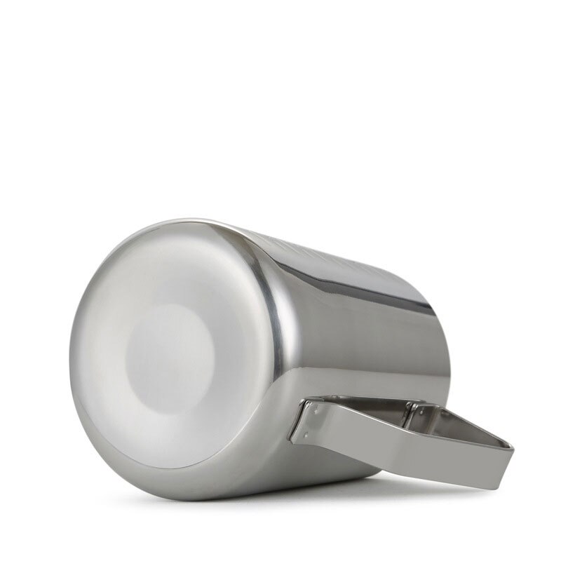 Stainless Steel Frothing Cup &amp; Measuring Cup, Milk Frothing Pitcher For Latte Art - Measurements Outside