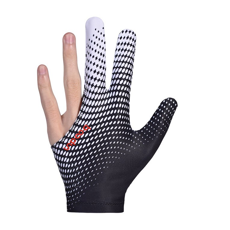 BOODUN – gants de billard pour hommes et femmes, 1 pièce, 3 doigts, Interchangeable, droitier ou gaucher: 1PCS White