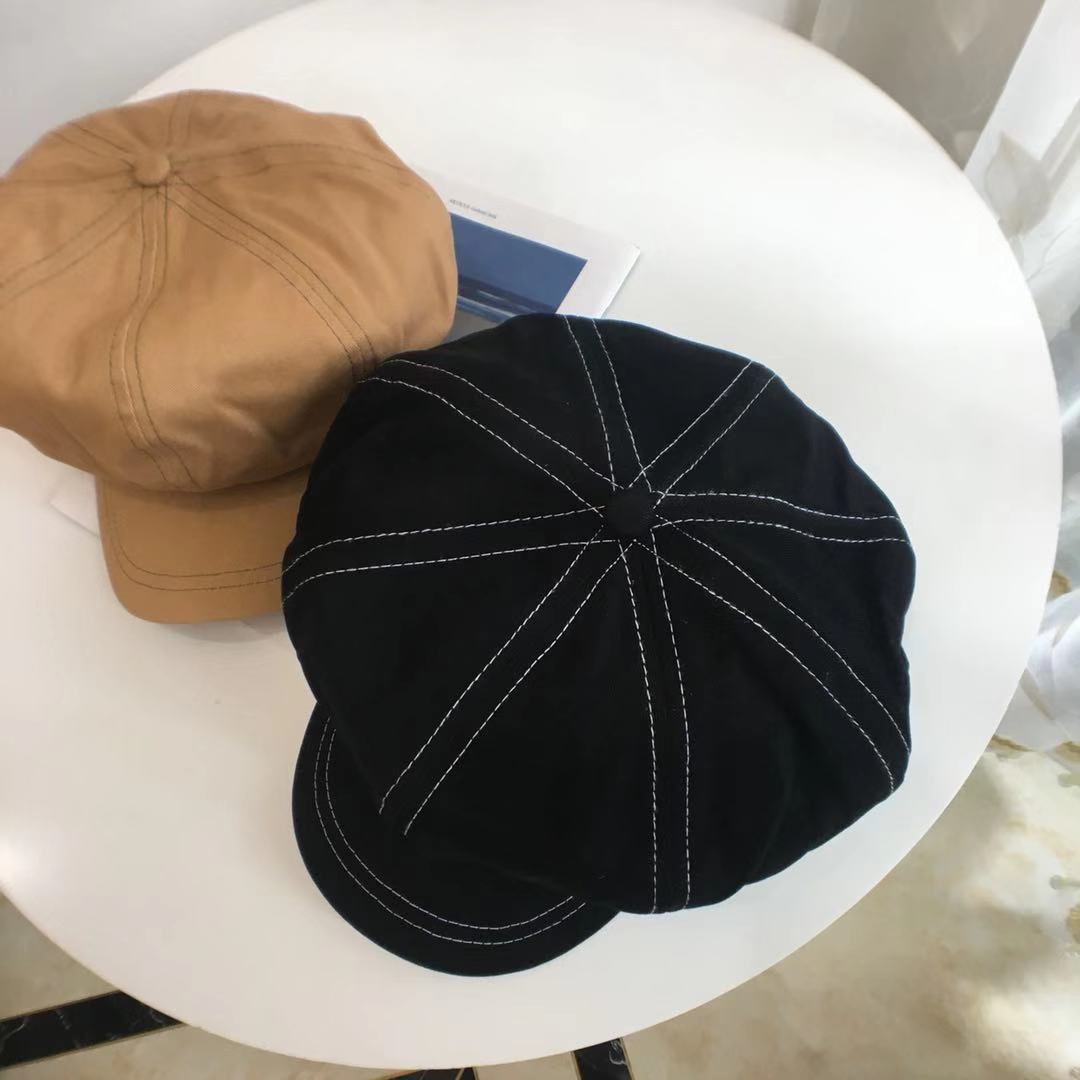 Béret Vintage pour garçon, casquette octogonale, chapeau de soleil, décontracté, à la , Style coréen, accessoires pour enfants,: Kaki
