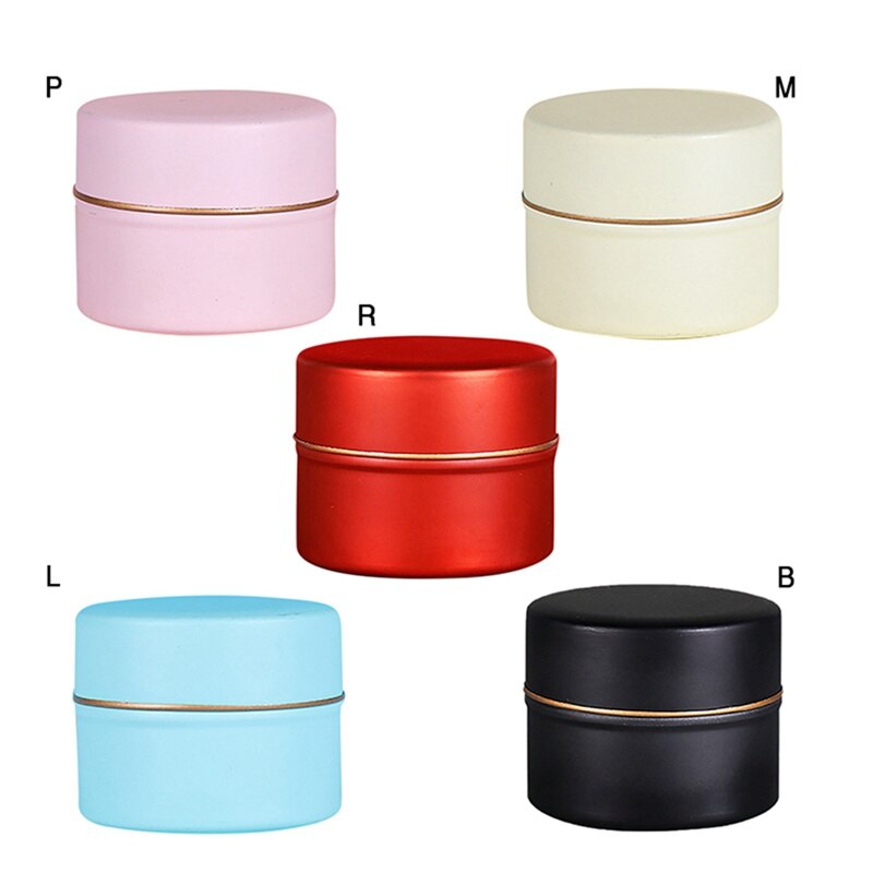 ♕s Small Tea Cans Round Tinplate Tea Cans Metal Tin Box Packaging Cans Flower Tea Cans Portable Tea Caddies