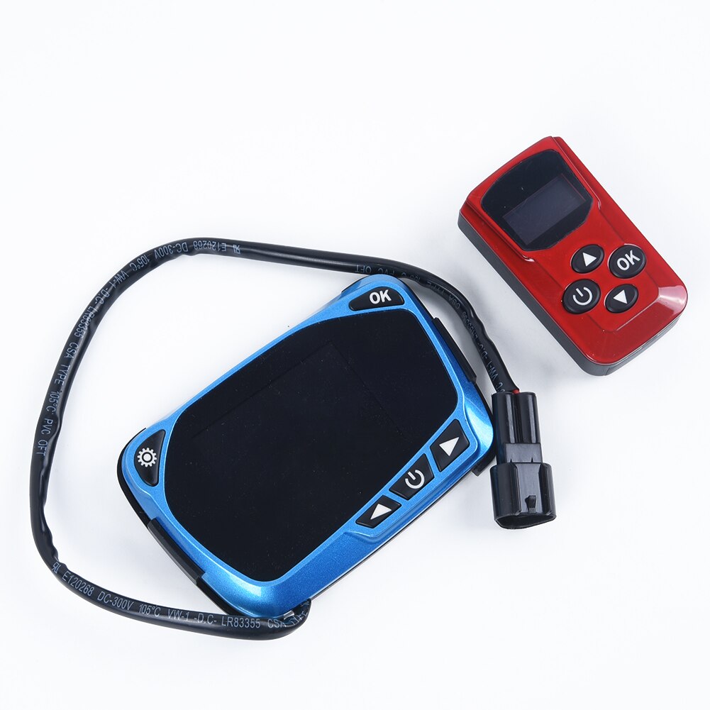 Car Heater Controller Interior Inner Air Diesel Red+Blue Monitor Parts