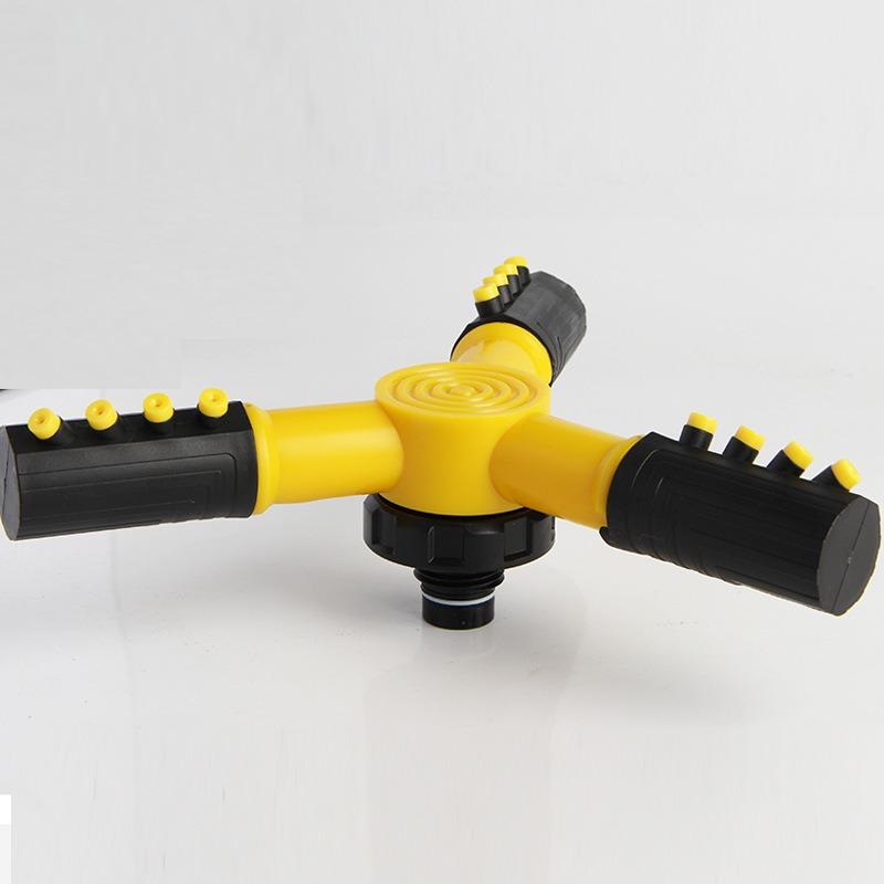 Boden einsatz drei Gabel automatische Rotations sprinkler Garten Rasen Bewässerungs einsatz Rotations dusche
