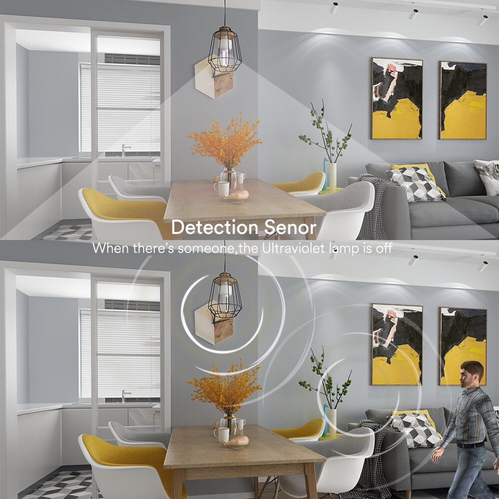 Wifi pære lampe & led  e27 smart kropssensor google home alexa