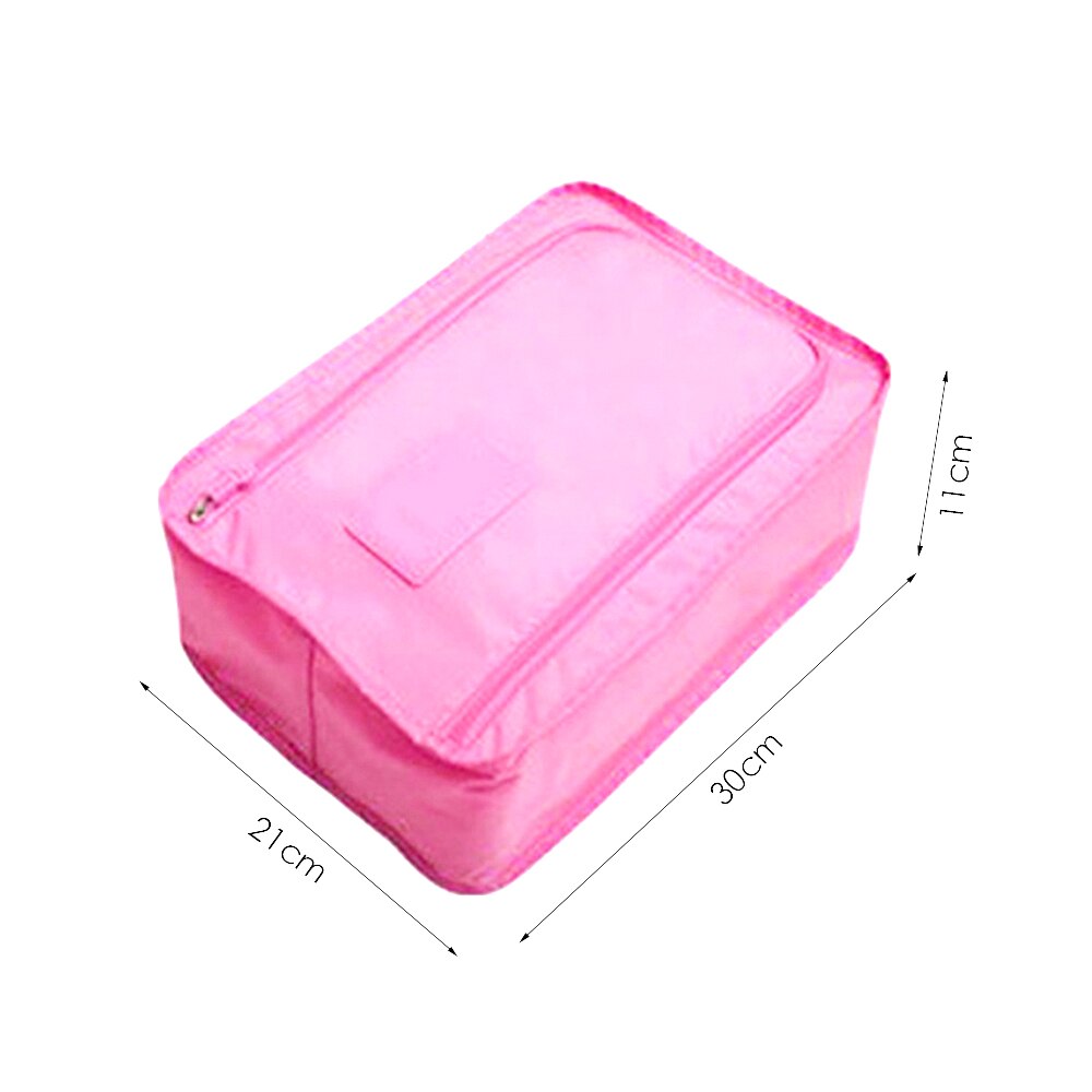 Travel Portable Waterproof Shoes Bag Organizer Storage Pouch Pocket Packing Cubes Handle Nylon Zipper Bag Accessories