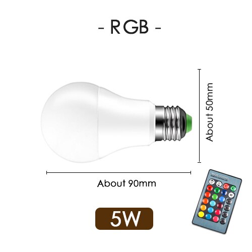 Led Rgb Lamp Rgbw Rgbww E27 5W 10W 15W Spot Light Remote Kleurrijke Party Bar AC220V 240V Home Decor Night Lamp