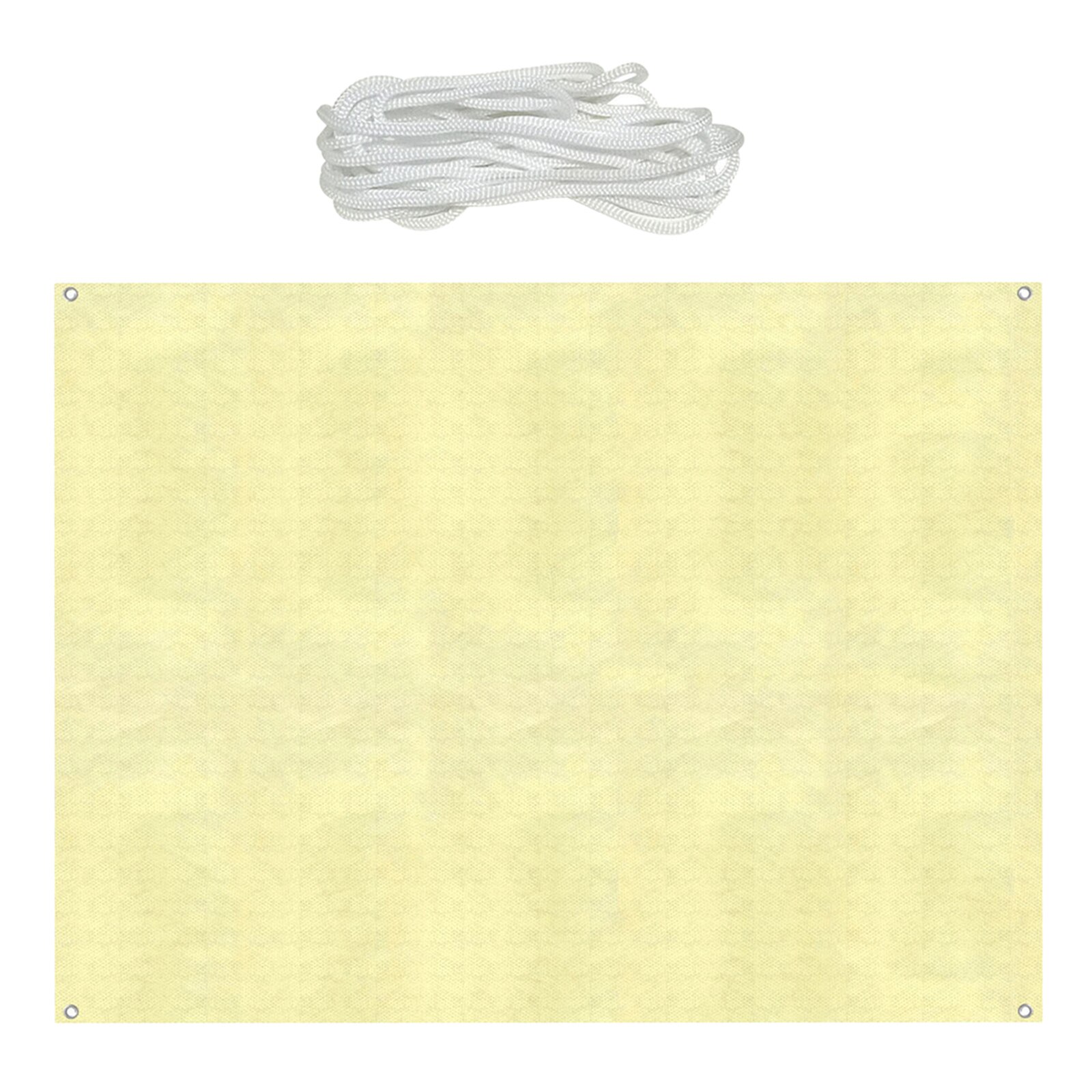 Outdoor Backyard PE Sun Shade Sail Rectangular Plant Shade Canopy UV Block Pool Yard Courtyard Shade Net with Rope