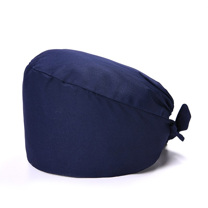 Casquettes solors en coton uni, chapeau de , respirant et ajustable pour hommes et femmes, chapeau de gommage pour laboratoire de beauté, animalerie: Marine Bleu