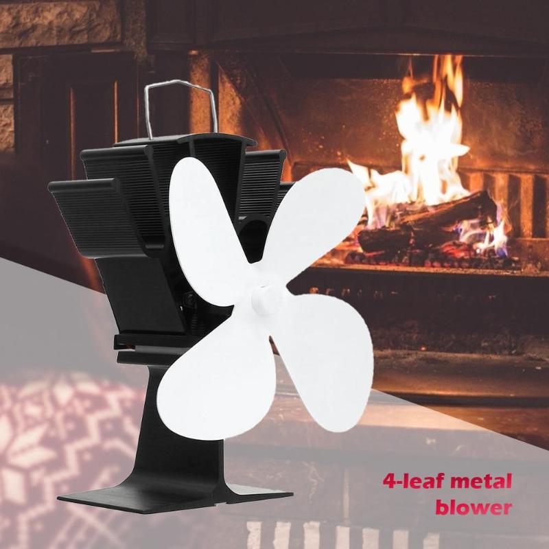 4/5 aspas ventilador de horno de aluminio quemador de calor ventilador de distribución de calor de bajo ruido disipador de calor dispositivo de ventilación del hogar