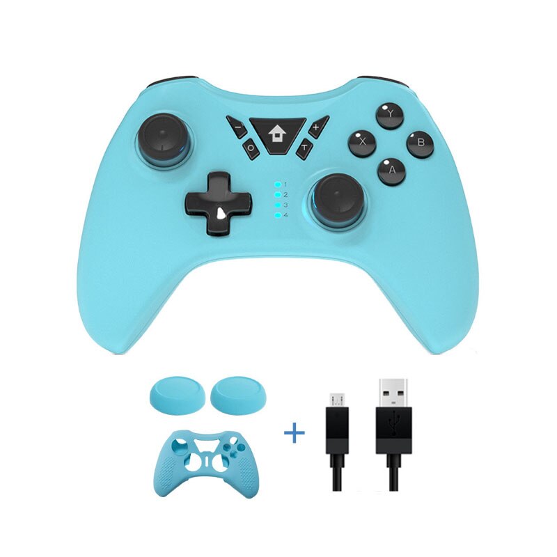 Wireless blue tooth game Controller Joystick Gamepad For Switch Pro/PC Wireless Joystick With Silicone Case