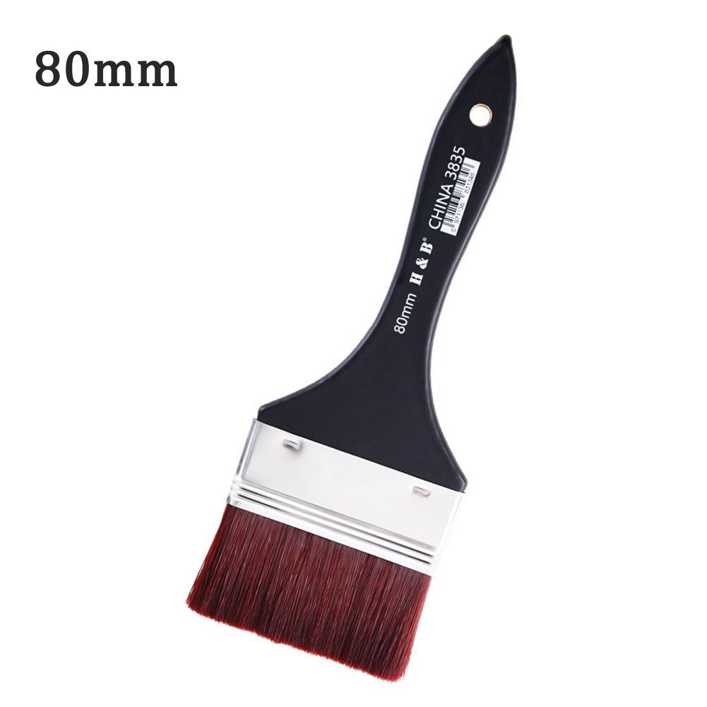 Kunstner malepensel sett nylon veggmaler pensel olje pensel for maling nybegynnere elskere: 80mm
