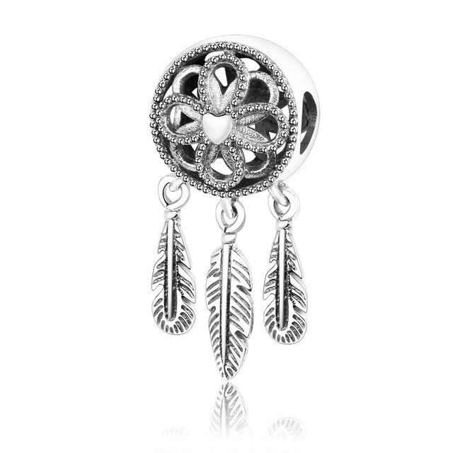 100% 925 Sterling Silber Klassische Robot Bogen Dreamcatcher ET Schmetterling DIY Armband Charme Perlen: 1425