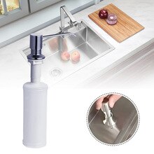 300ml Kitchen Sink Soap Dispenser ABS Hand Soap Dispenser Detergent Liquid Soap Lotion Dispensers Stainless Steel Head