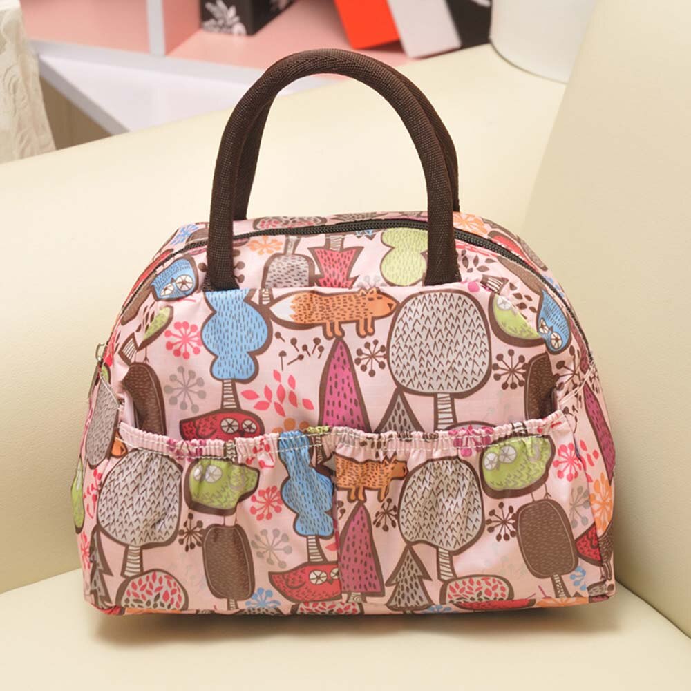 Handbag Small Bag Waterproof Printed Lunch Bag Bag Hand Carry Female Bag Storage Bag 31506: 8