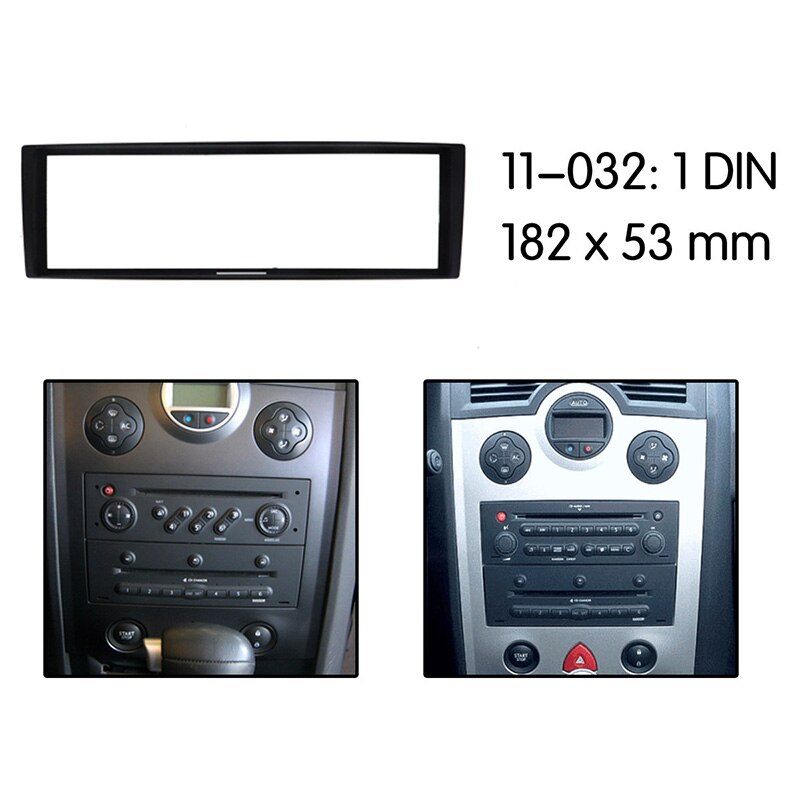 Din Radio Panel for Renault Clio Modus Megane Scenic Stereo Dash Kit Fitting Installation Fascia Frame