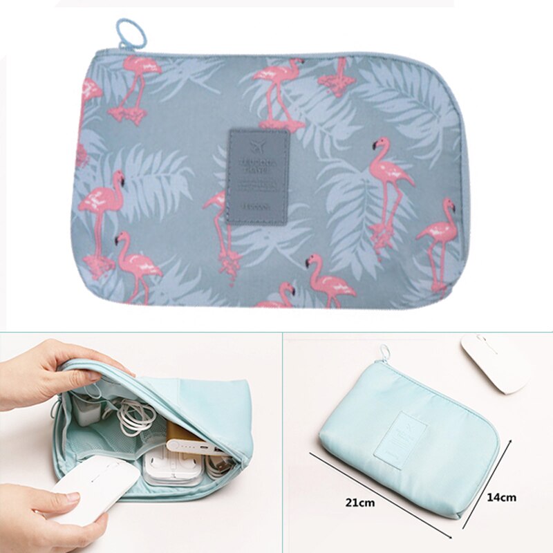 Nylon Foldable Travel Bags Unisex Large Capacity Bag Luggage Women WaterProof Handbags Men Travel Bags: Flamingo