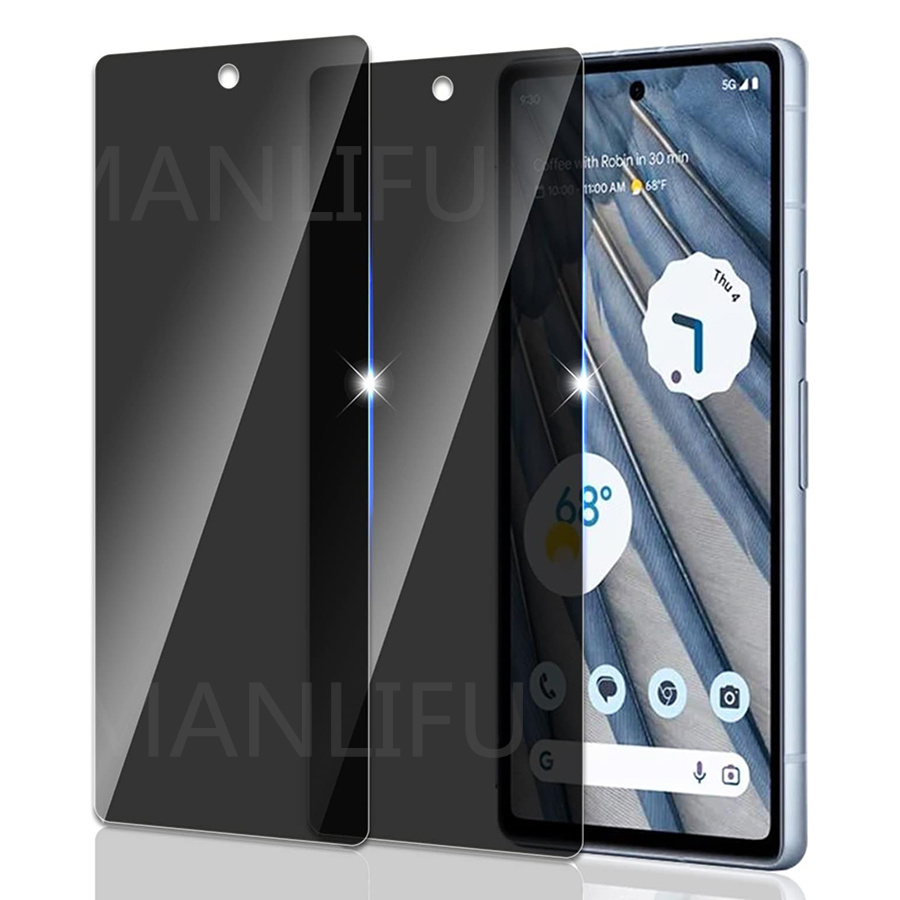 Privacy Screen Protector for Google Pixel 7a Anti Spy Full Screen Tempered Glass Film Case Friendly for Google Pixel 6 7 8 Pro