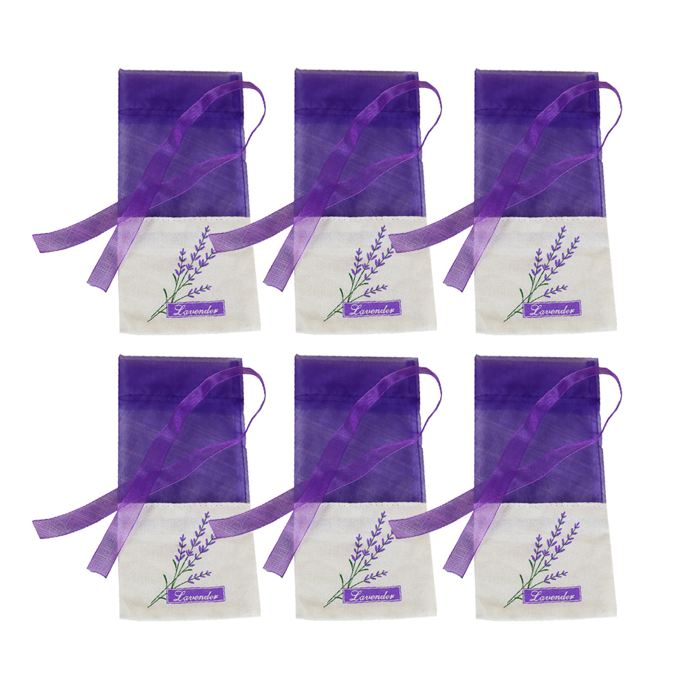 30 bolsas vacías para bolsitas, bolsa portátil con estampado de flores, bolsita de fragancia de lavanda para almacenamiento de semillas y flores secas: Deep Purple