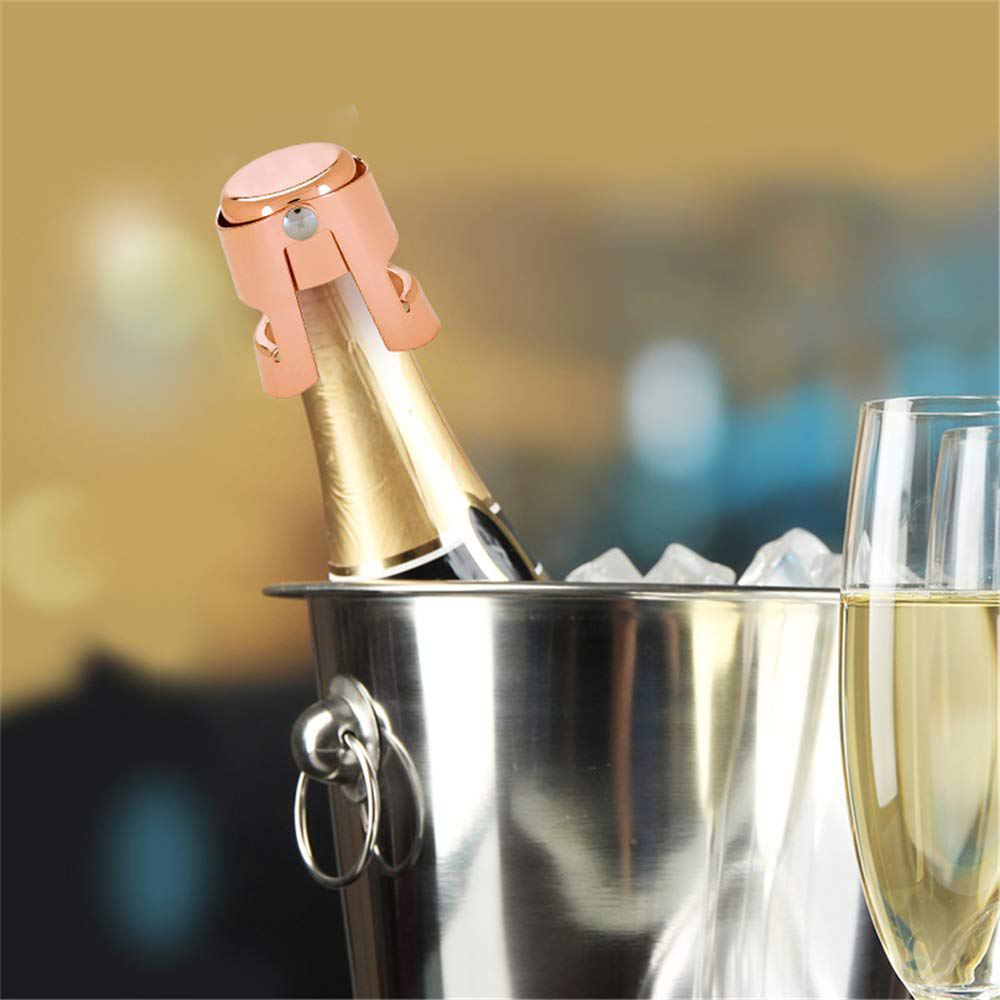 Stainless Steel Champagne Bottle Cap Portable Sealant Bar Cap Wine Bottle Plug Sparkling Wine Champagne Stopper Champagne Cap