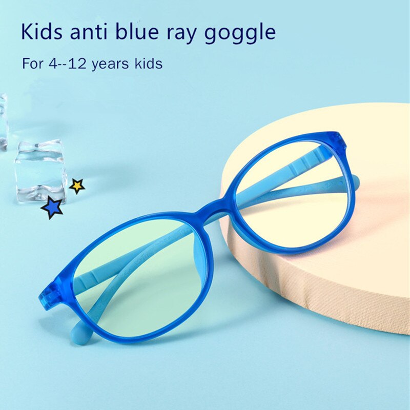 Parzin Blauw Licht Blokkeren Bril Kids 4-12 Oude Jongens Meisjes Gaming Bril Eyewear Accessoires Beschermende Bril Gafas Infantil