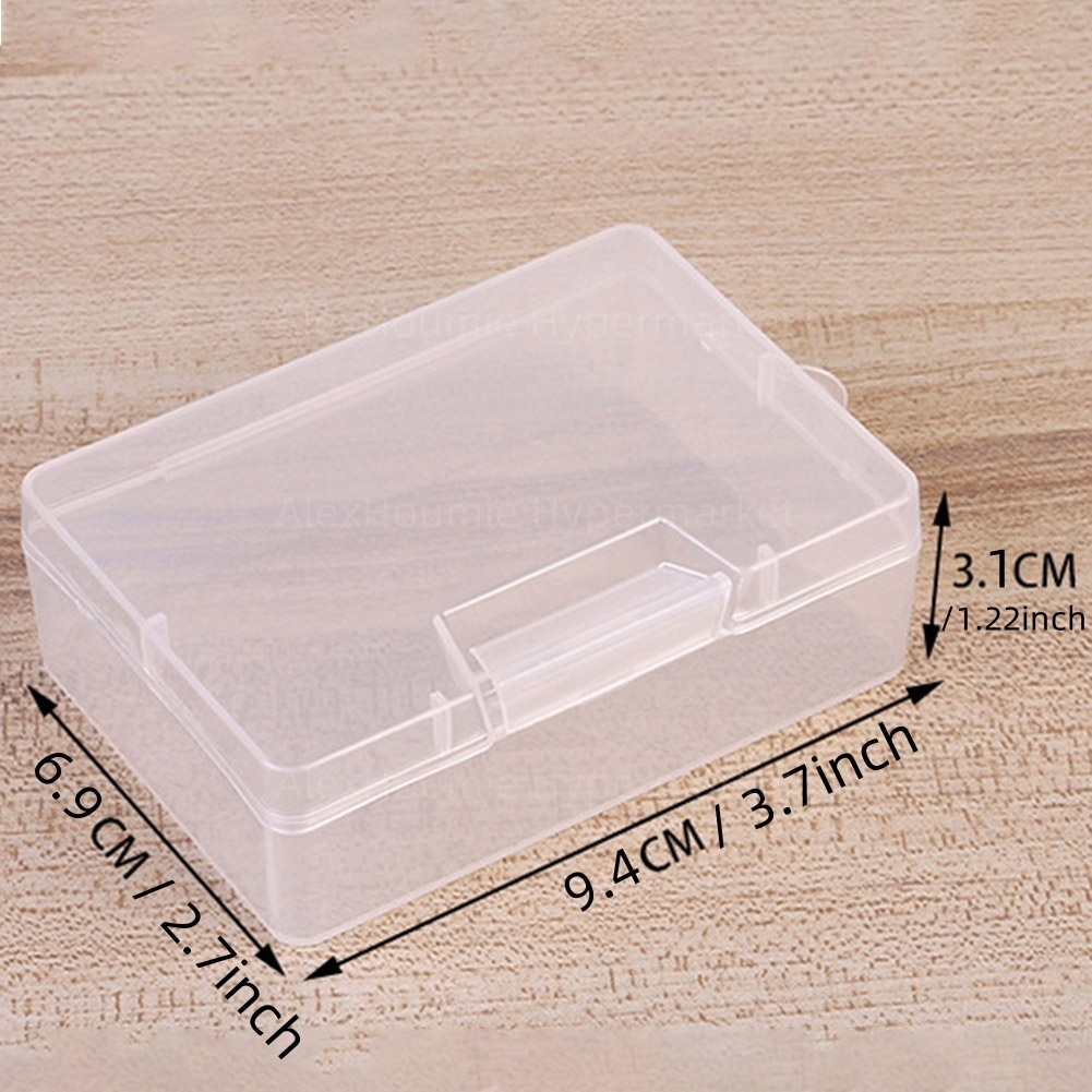Transparente Aufbewahrungsbox, transparente Aufbewahrungsbehälter, kleine Aufbewahrungsbehälter, Kunststoffbehälter mit aufklappbarem Deckel zum Basteln, Perlen, Schmuck: Grün