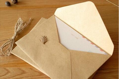 Enveloppes triangle à rabat | En papier Kraft, pour cartes A6